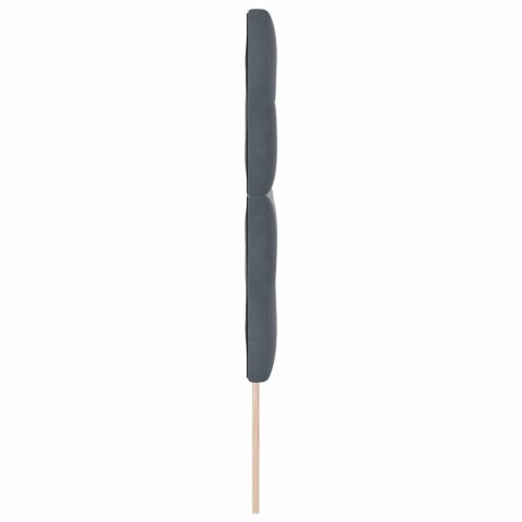 VidaXL Zagłówek Z zagłówkiem Ciemnoszary 144 cm Skóra ekologiczna