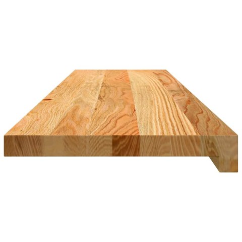 STOPNIE SCHODOWE 12 SZT. BRĄZOWE 100X30X2CM LITE DREWNO DĘBOWE