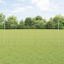 OGRODZENIE Z SŁUPKIEM SREBRNY 1,2X 50M STAL