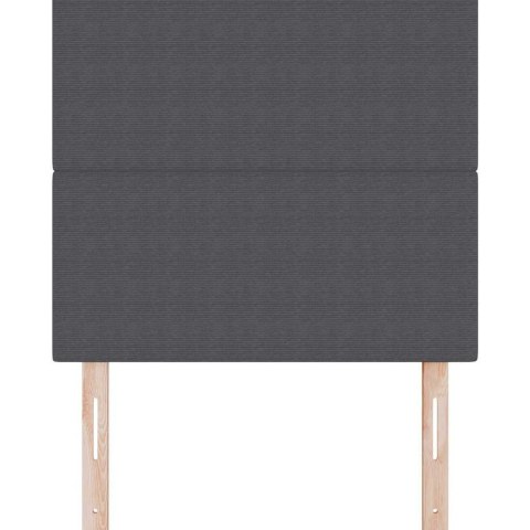 VidaXL Zagłówek Z zagłówkiem Ciemnoszary 100 cm Skóra ekologiczna