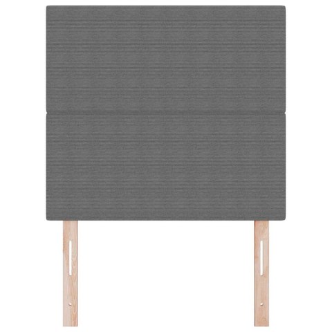 VidaXL Zagłówek Z zagłówkiem Jasnoszary 100 cm Skóra ekologiczna