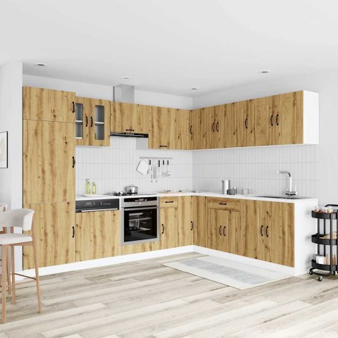 ZESTAW SZAFEK KUCHENNYCH KALMAR 14-CZĘŚCIOWY DĄB ARTISAN