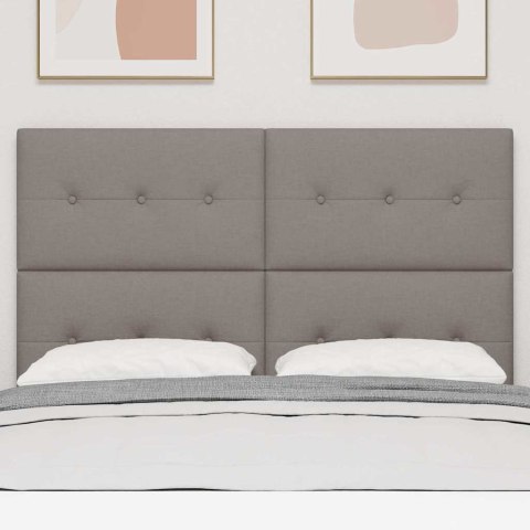 WEZGŁOWIE LED ZE LED LIGHTS CIEMNOSZARY 160CM POLIESTER