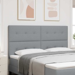 WEZGŁOWIE LED ZE LED LIGHTS JASNOSZARY 180CM POLIESTER