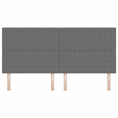 VidaXL Wezgłowie LED Ze LED Lights Jasnoszary 200 cm Poliester