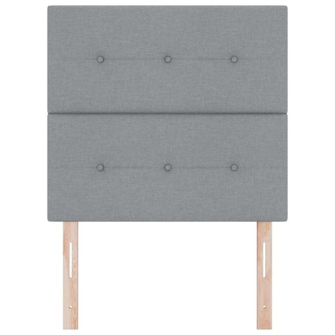 WEZGŁOWIE LED ZE LED LIGHTS JASNOSZARY 80CM POLIESTER