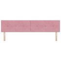VidaXL Wezgłowie LED Ze LED Lights Różowy 200 cm Poliester