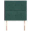 VidaXL Zagłówek Z zagłówkiem Ciemna zieleń 100 cm Skóra ekologiczna
