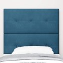 VidaXL Zagłówek Z zagłówkiem Ciemnoniebieski 100 cm Skóra ekologiczna