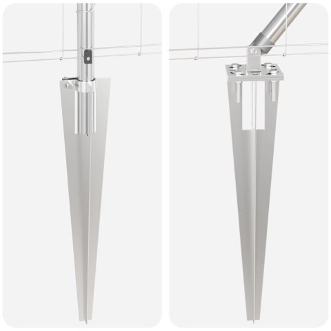 SŁUPEK OGRODZENIOWY. GALWANIZOWANY 50X 1,2M STAL