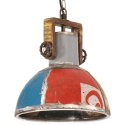 VidaXL Industrialna lampa wisząca, 25 W, kolorowa, okrągła, 30 cm, E27