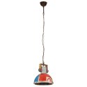 VidaXL Industrialna lampa wisząca, 25 W, kolorowa, okrągła, 30 cm, E27