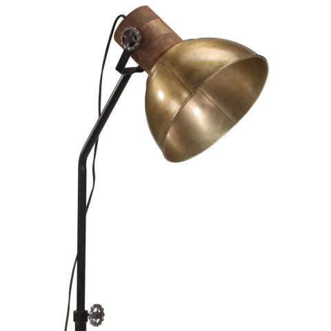 VidaXL Lampa stojąca, 25 W, antyczny mosiądz, 30x30x100-150 cm, E27