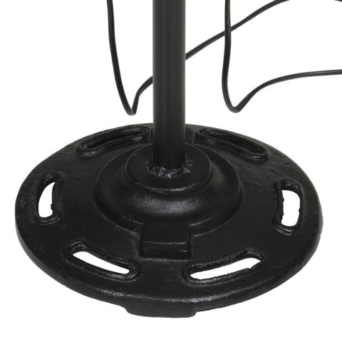 VidaXL Lampa stojąca, 25 W, postarzany czerwony, 25x25x90/160 cm, E27