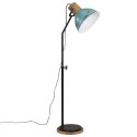 VidaXL Lampa stojąca, 25 W, postarzany niebieski, 30x30x100-150cm, E27
