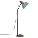 VidaXL Lampa stojąca, 25 W, postarzany niebieski, 30x30x100-150cm, E27