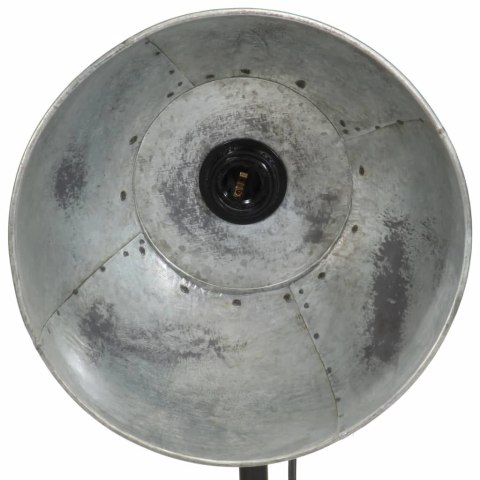VidaXL Lampa stojąca, 25 W, srebro vintage, 30x30x100-150 cm, E27