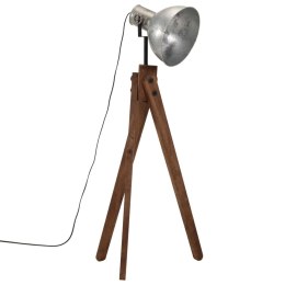 VidaXL Lampa stojąca, 25 W, srebro vintage, 45x45x120 cm, E27