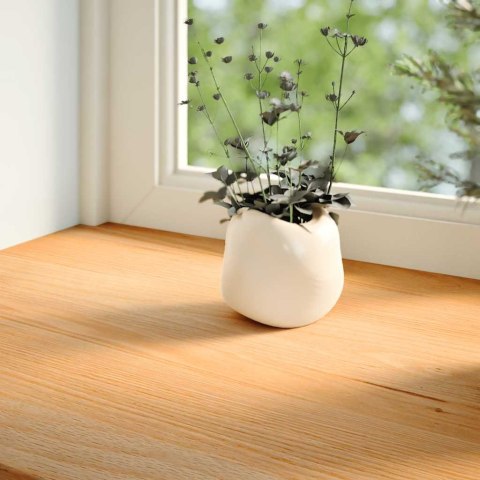 PARAPETY 2 SZT. JASNOBRĄZOWY 90X25X2CM LITE DREWNO DĘBOWE