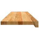 PARAPETY 2 SZT. JASNOBRĄZOWY 90X25X2CM LITE DREWNO DĘBOWE