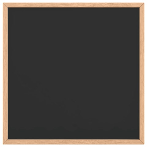 VidaXL Tablica kredowa z ramą z litego drewna sosnowego, czarna