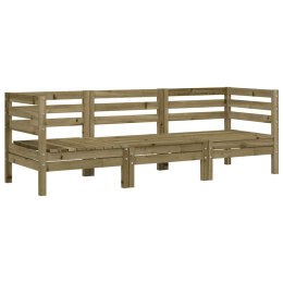 VidaXL Ogrodowa sofa 3-osobowa, impregnowane drewno sosnowe