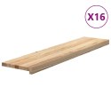STOPNIE SCHODOWE 16 SZT. SUROWE 110X30X2CM LITE DREWNO DĘBOWE