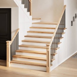 STOPNIE SCHODOWE 20 SZT. SUROWE 110X30X2CM LITE DREWNO DĘBOWE