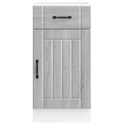 SZAFKA KUCHENNA DOLNA „LUCCA" SZARA SONOMA DREWNO KLEJONE