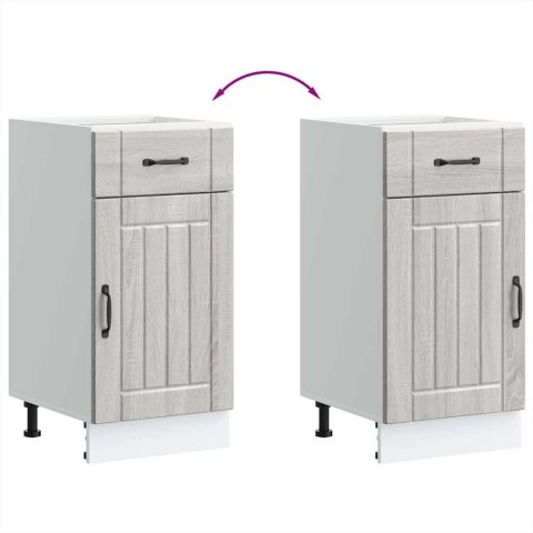 SZAFKA KUCHENNA DOLNA „LUCCA" SZARA SONOMA DREWNO KLEJONE