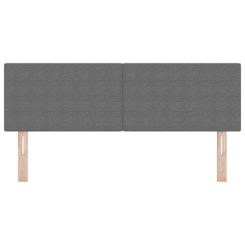 VidaXL Zagłówek Z zagłówkiem Jasnoszary 144 cm Skóra ekologiczna