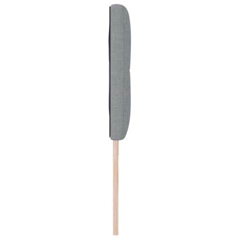 VidaXL Zagłówek Z zagłówkiem Jasnoszary 180 cm Skóra ekologiczna