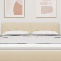 VidaXL Zagłówek Z zagłówkiem Kremowy 144 cm Skóra ekologiczna