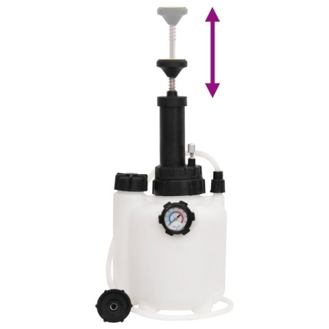 VidaXL Zestaw do odpowietrzania hamulców, biało-czarny, 3 L