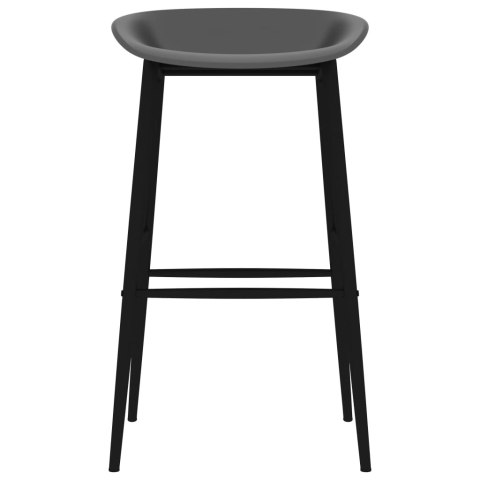 VidaXL 5-częściowy zestaw mebli barowych, biało-szary