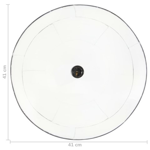 VidaXL Industrialna lampa wisząca, 25 W, czarna, okrągła, 41 cm, E27