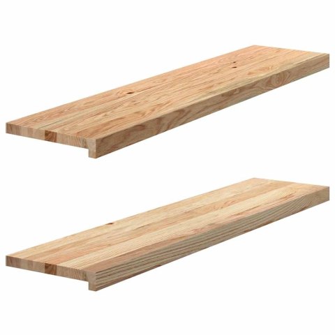 PARAPETY 2 SZT. SUROWE 110X30X2CM LITE DREWNO DĘBOWE