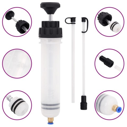 VidaXL Zestaw do odpowietrzania hamulców, biało-czarny, 0,2 L