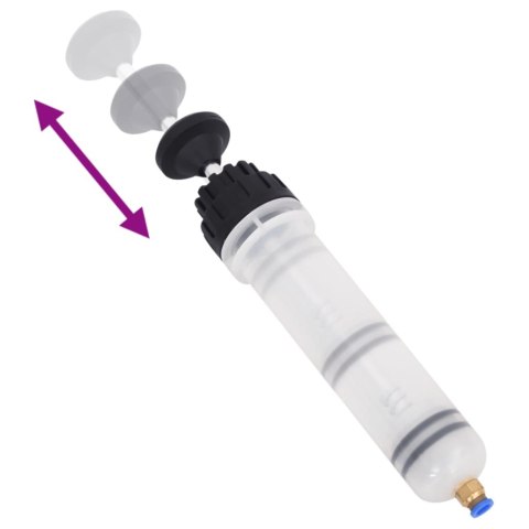 VidaXL Zestaw do odpowietrzania hamulców, biało-czarny, 0,2 L