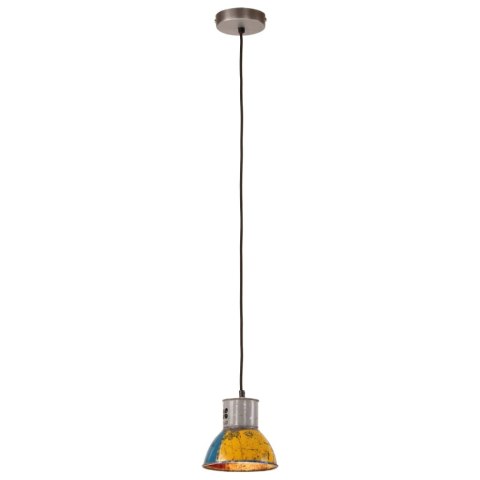 VidaXL Industrialna lampa wisząca, 25 W, kolorowa, okrągła, 17 cm, E27