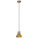 VidaXL Industrialna lampa wisząca, 25 W, kolorowa, okrągła, 17 cm, E27