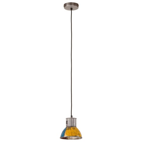 VidaXL Industrialna lampa wisząca, 25 W, kolorowa, okrągła, 17 cm, E27