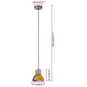 VidaXL Industrialna lampa wisząca, 25 W, kolorowa, okrągła, 17 cm, E27