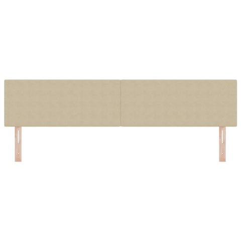 VidaXL Wezgłowie LED Ze LED Lights Szary zielony 200 cm Poliester