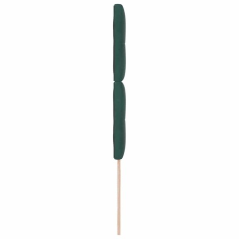 VidaXL Zagłówek Z zagłówkiem Ciemna zieleń 90 cm Skóra ekologiczna