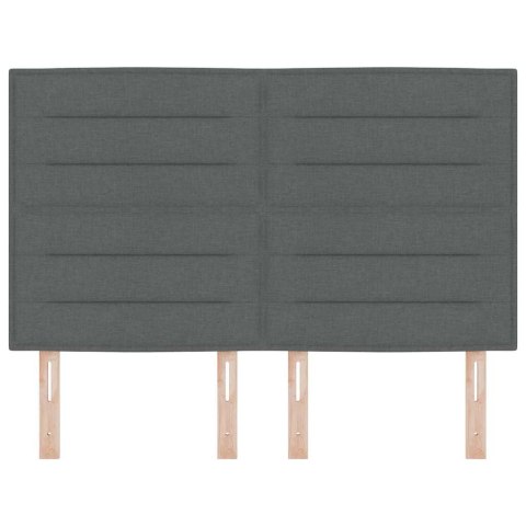 WEZGŁOWIE LED ZE LED LIGHTS CIEMNOSZARY 160CM POLIESTER