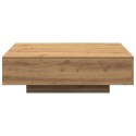 STOLIK KAWOWY DĄB RZEMIEŚLNICZY 100X100X31CM