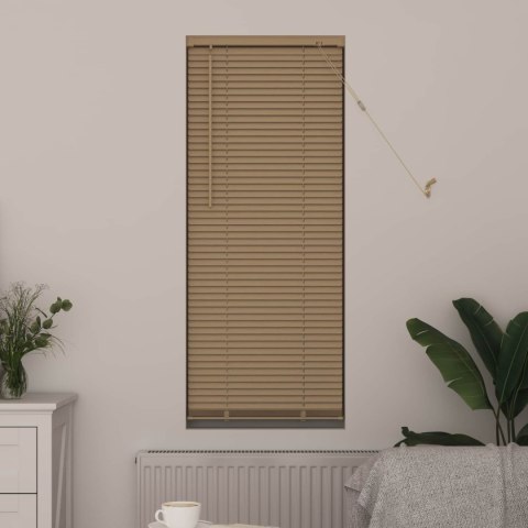ŻALUZJA WENECKA JASNOBRĄZOWY ZE WZOREM 150X40CM PVC