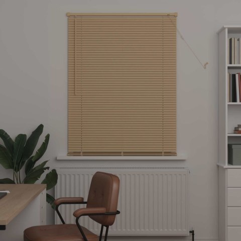 ŻALUZJA WENECKA JASNOBRĄZOWY ZE WZOREM 150X90CM PVC