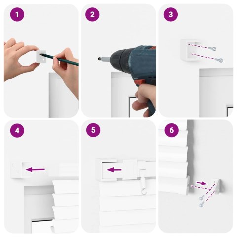 ŻALUZJA WENECKA Z REGULACJĄ BIAŁY 213X60CM PVC